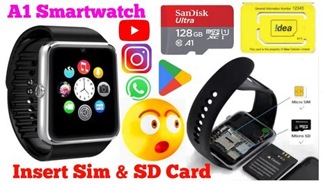 how to insert memory card in smart watch 